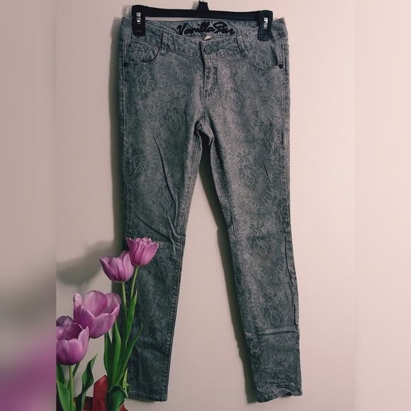 Vanilla Star Pants - Vanilla Star Patterned Skinny Jeans Vanilla Star Pants - Vanilla Star Patterned Skinny Jeans